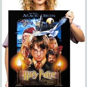Displate Metal Poster Harry Potter - Wizarding World Gift - Sorcerer's Stone - L